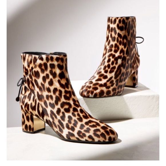 tory burch leopard booties